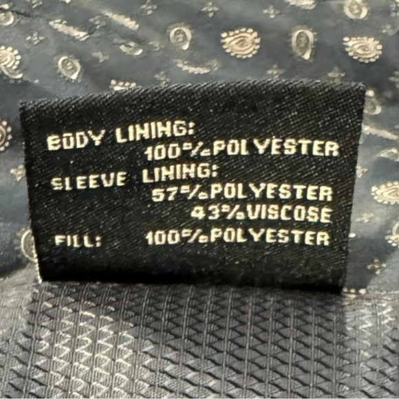 Hart Schaffner Marx Men’s Navy Performance Rain Repellent Smart Coat Jacket 38R - Picture 11 of 11